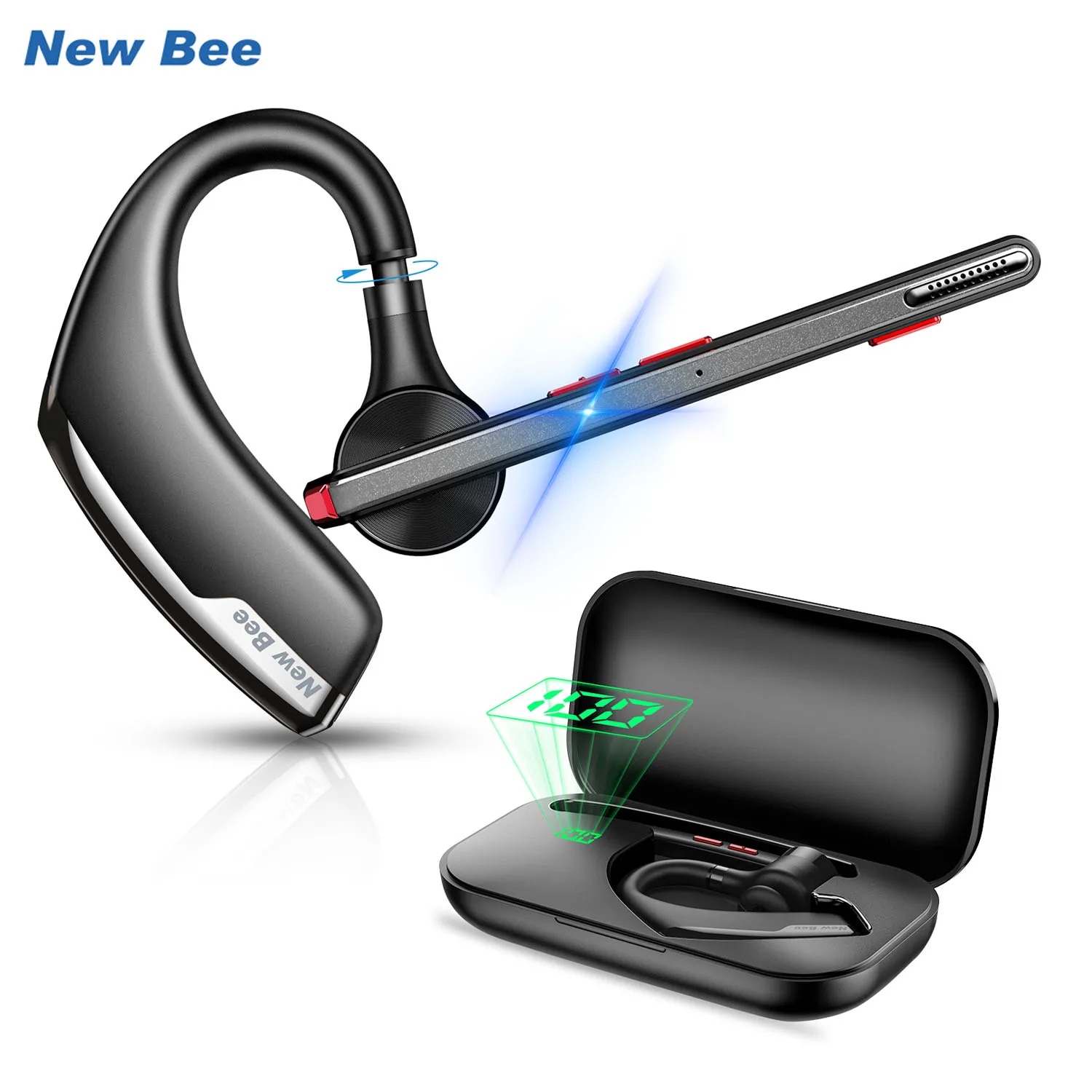 Open Ear Air Conduction Headphones - Nieuwe Bee M51 Bluetooth 5.2 Draadloze