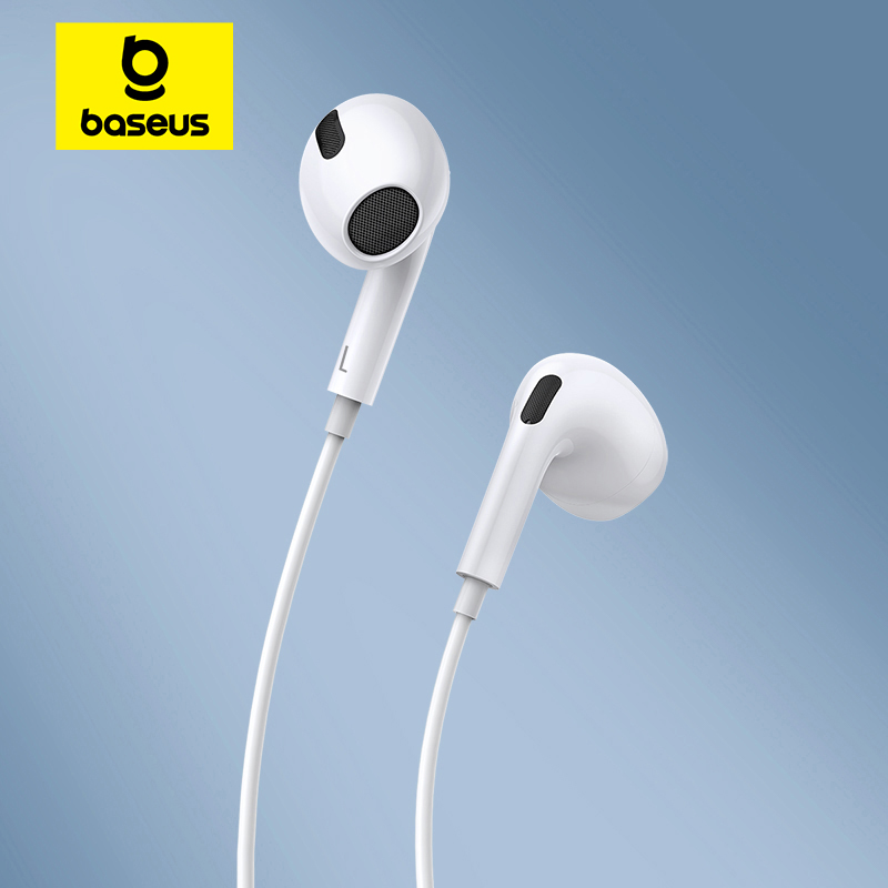 Type C Wired Earphones With Mic - Baseus C17 bedrade oortelefoon Type-C met