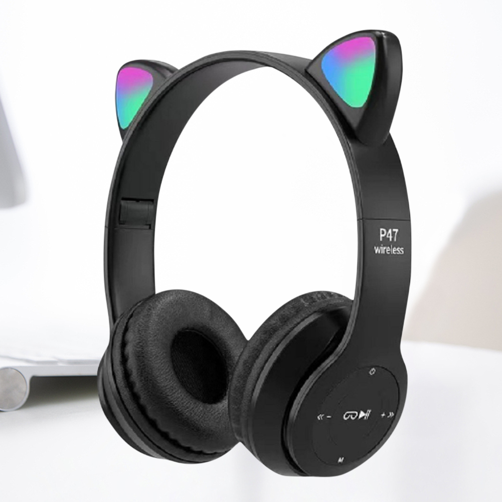 Cat Ear Bluetooth Headset Led - Leuke Kat Oor Bluetooth Hoofdtelefoon LED