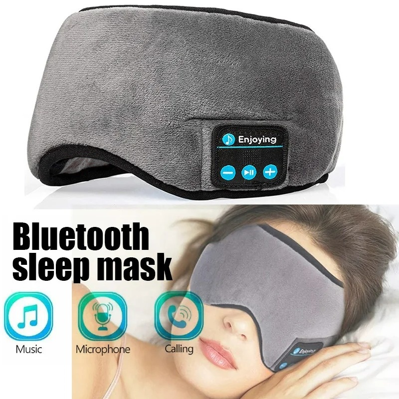Sleep Mask Headphones Bluetooth - Fone Bluetooth-oortelefoon Sport Slaaphoofdband Elastische draadloze