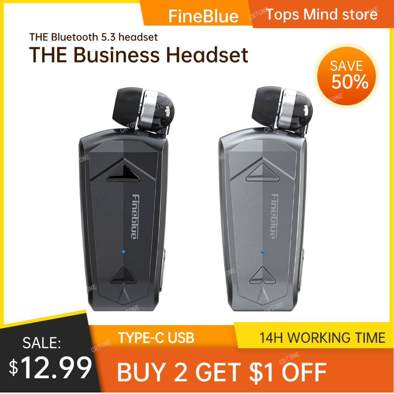 Type C Wired Earphones With Mic - Fineblue F520 Mini Draadloze Oordopjes Bluetooth