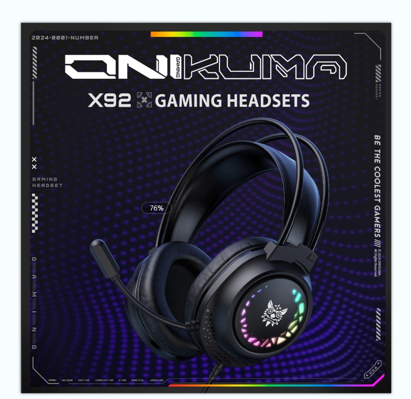 Gaming Headset With Mic Rgb - ONIKUMA X92 Bedrade Gaming Headset RGB