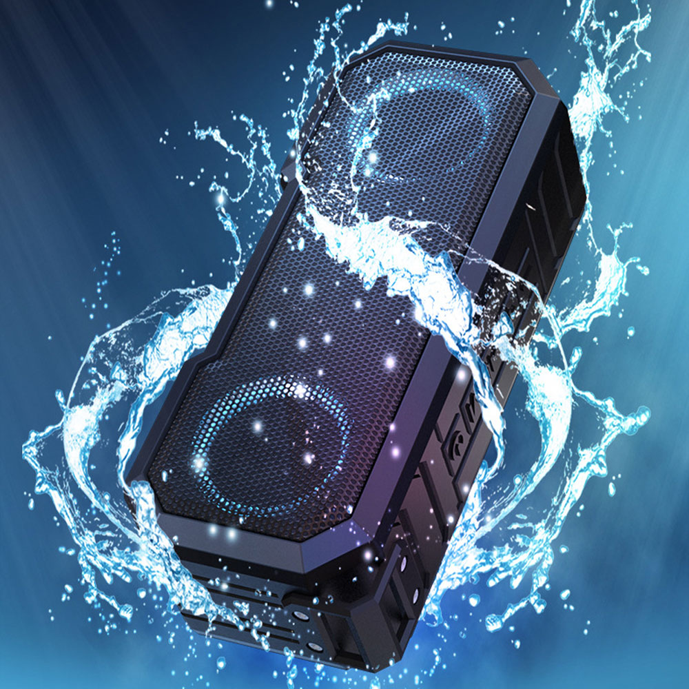 Portable Bluetooth Speaker Waterproof Ipx7 - Draagbare Bluetooth-luidspreker Draadloze flitslichtluidspreker TWS Bass