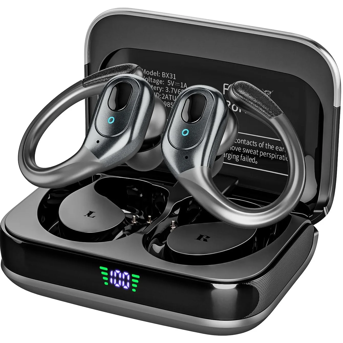 Type C Wired Earphones With Mic - TWS Sport-oordopjes Bluetooth 6.0 HIFI Bass