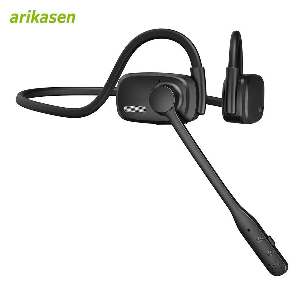 Open Ear Air Conduction Headphones - Bluetooth-headsets met microfoonarm Ruisonderdrukking Handsfree bellen