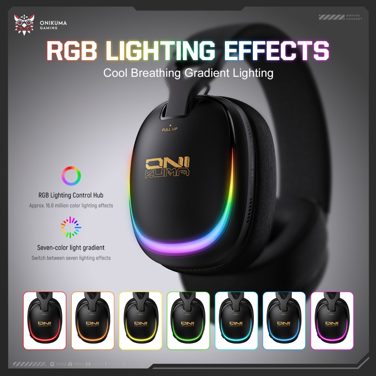 ONIKUMA GT805 Gaming Headset D - Gaming Headset With Mic Rgb recensie en prijs