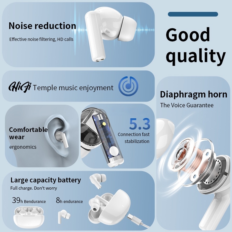 Nieuwe draadloze Bluetooth-hea - Headphones recensie en prijs