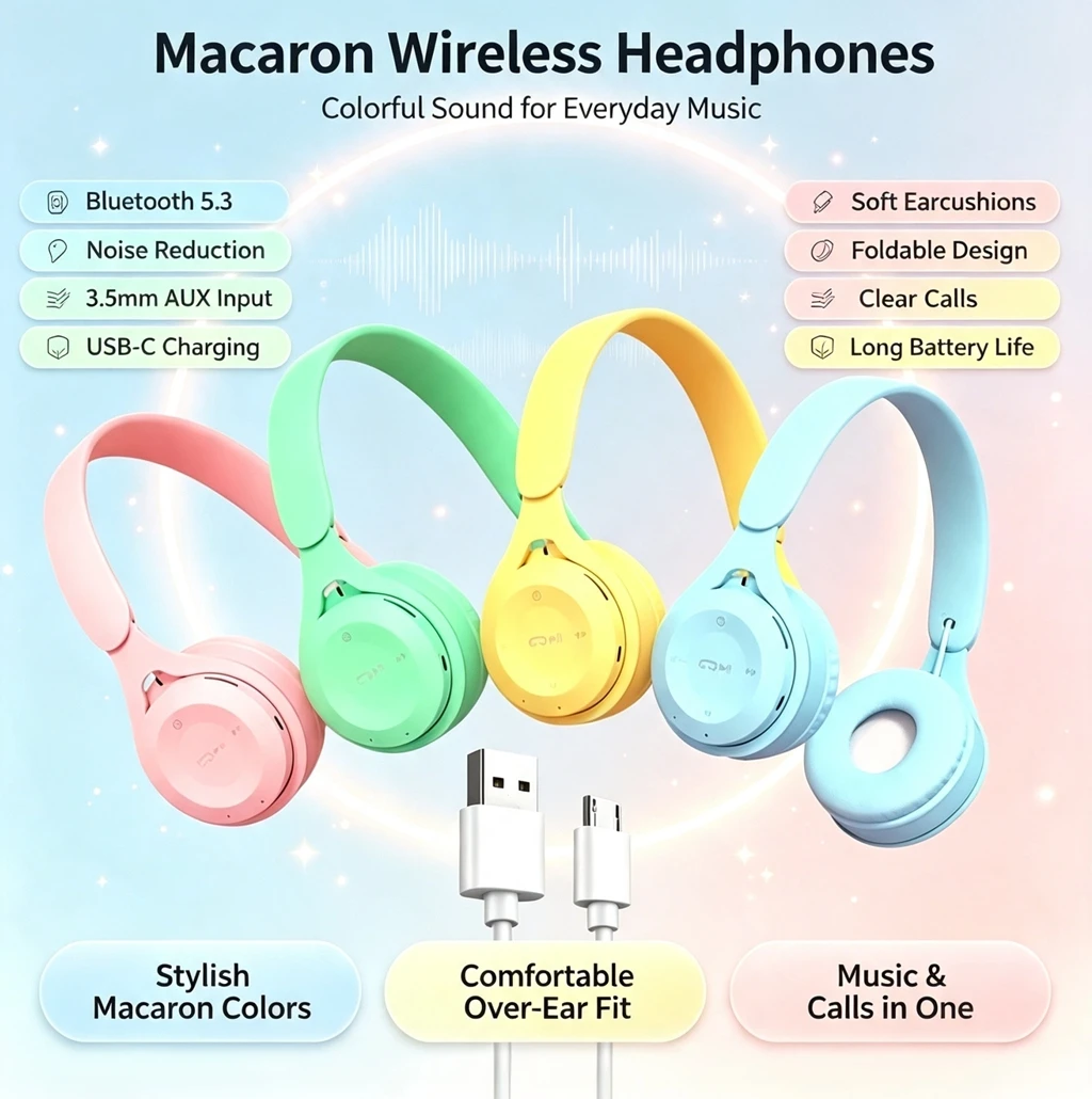 Opvouwbare over-ear Bluetooth  - Anc Wireless Over Ear Headphones recensie en prijs
