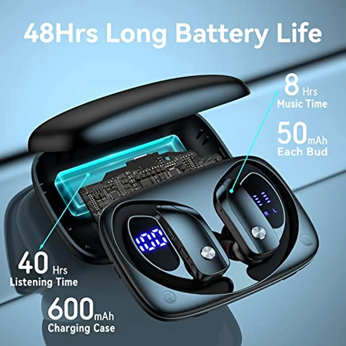 Draadloze oordopjes Bluetooth- - Anc Wireless Over Ear Headphones recensie en prijs