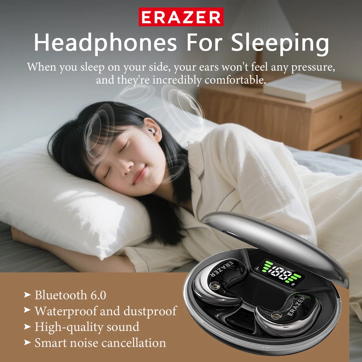 EARZER XF58 In-Ear Bluetooth H - Sleep Mask Headphones Bluetooth recensie en prijs