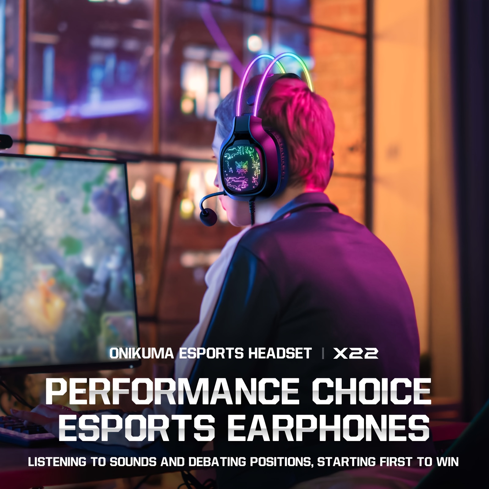 Onikuma X22 Gaming Headset Rgb - Gaming Headset With Mic Rgb recensie en prijs