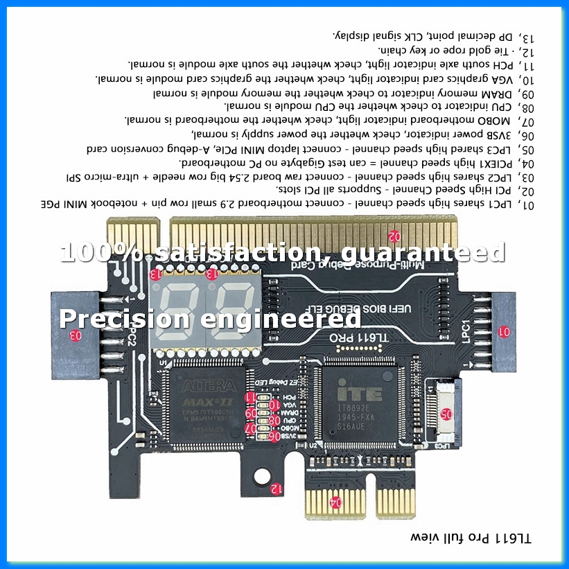 TL611 PRO Diagnostische kaart  - Laptops recensie en prijs